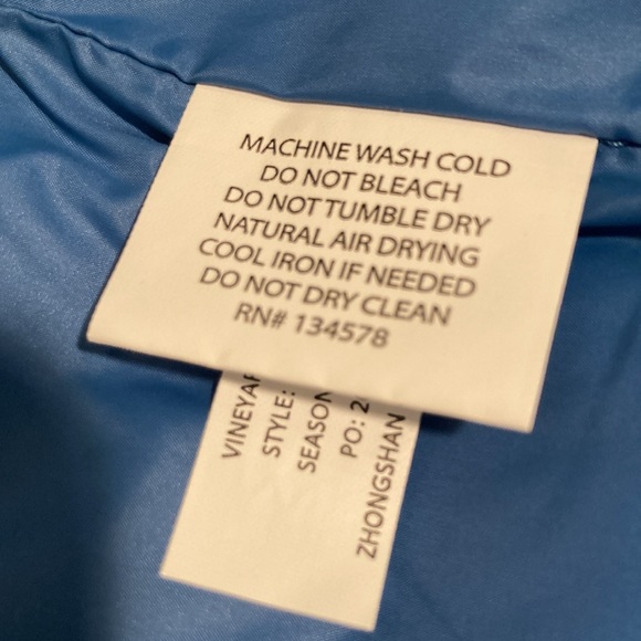 Vineyard vines puffer packable vest blue M - Picture 11 of 16